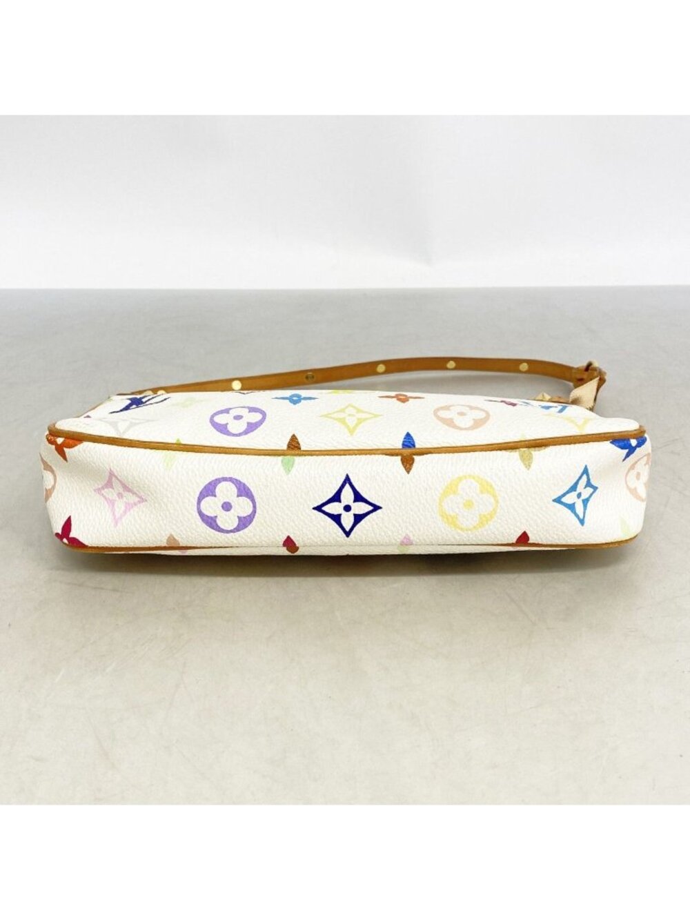 Louis Vuitton Pouch Monogram Multicolor Pochette Blanc - Picture 3 of 10